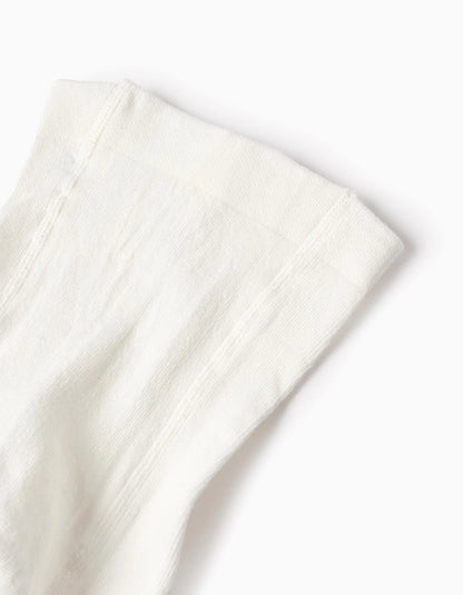 Textured Tights for Baby Girls, White