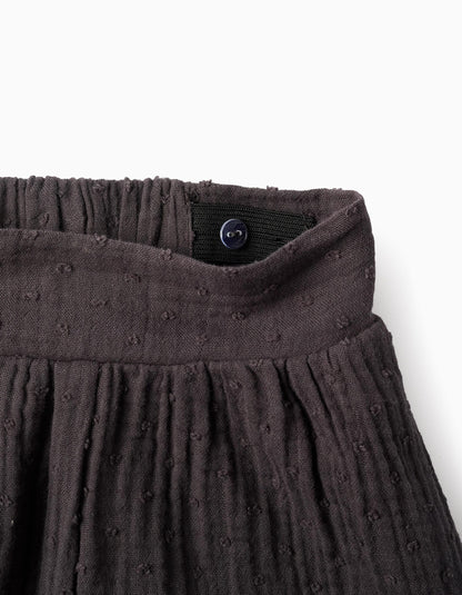 Bamboo Shorts for Girls, Grey
