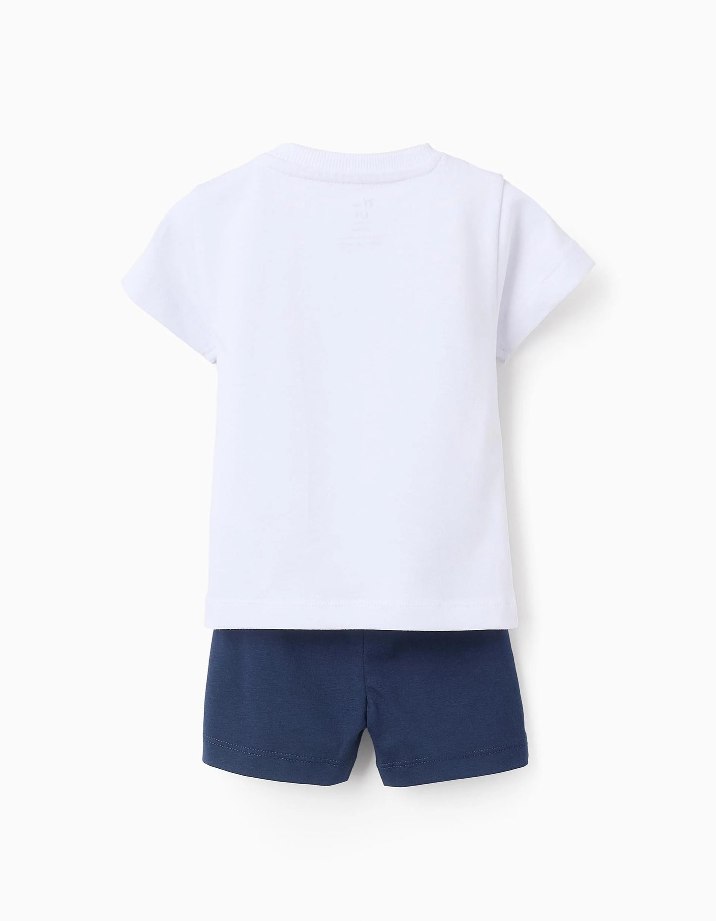 Cotton Pyjama for Baby Boys 'Sea Creatures', White/Blue