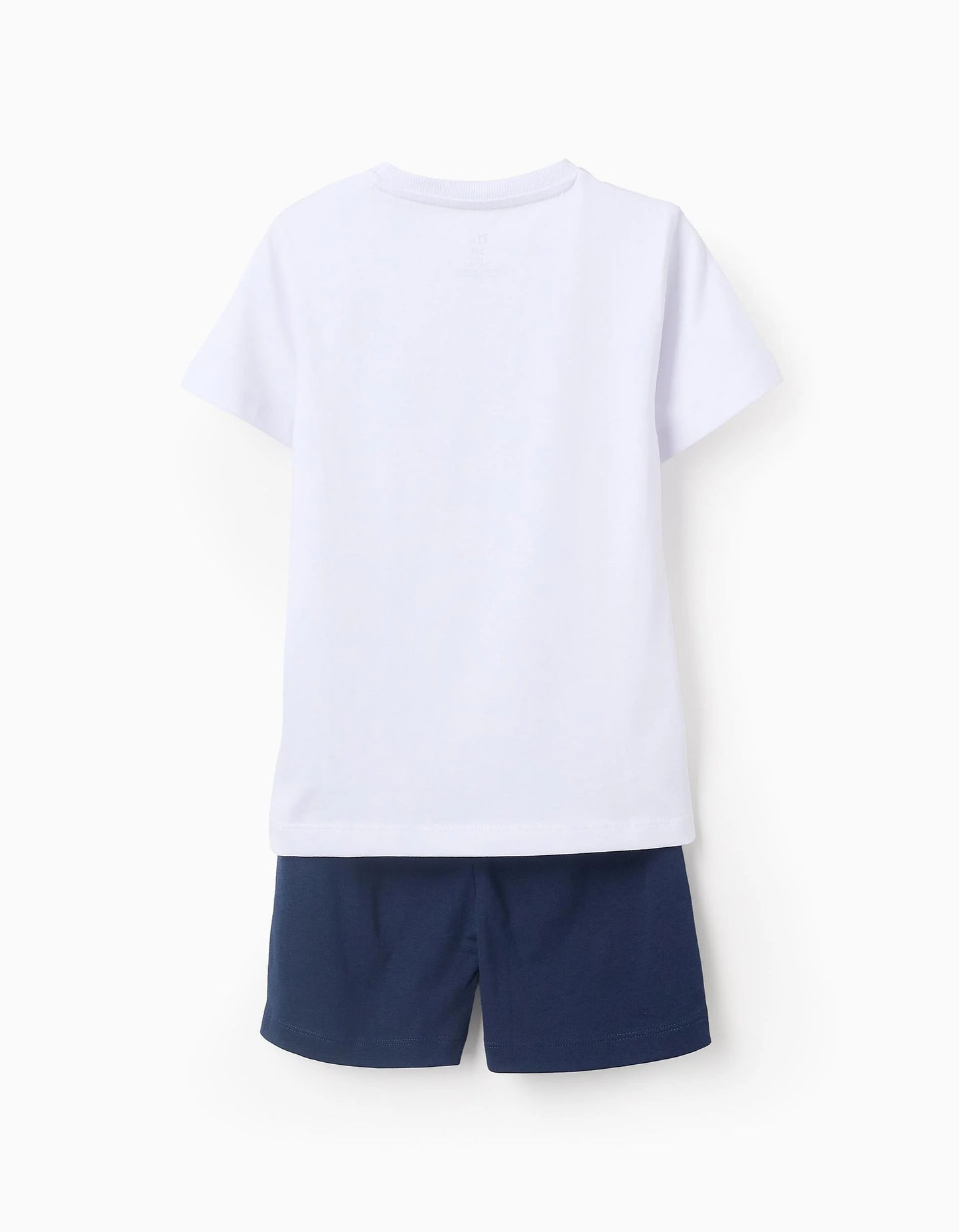 Cotton Pyjama for Boys 'Sea Creatures', White/Blue