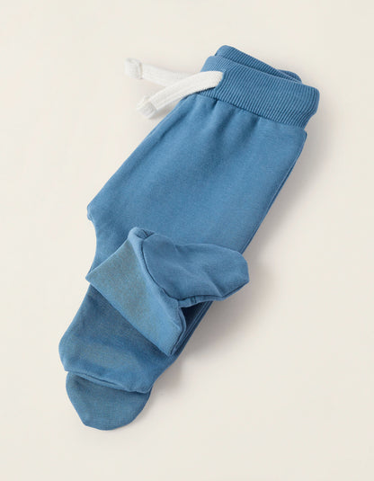 Sweatshirt + Trousers for Newborns 'Dumbo', White/Blue