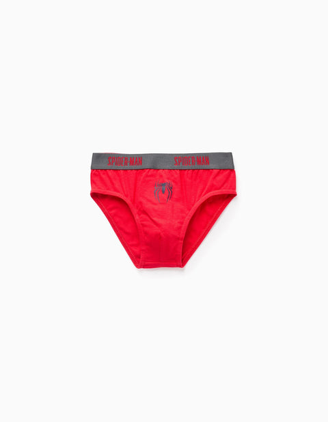 Pack of 5 Boxer Shorts for Boys 'Spiderman', Red/White/Grey