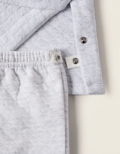 Sweatshirt + Trousers for Newborns 'King Mouse', Grey