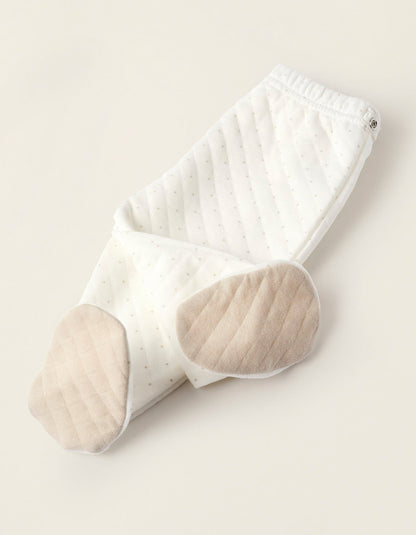 Sweatshirt + Trousers for Newborn Girls 'Mouse', Beige/White