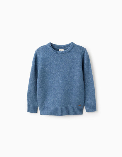 Mesh Effect Jumper for Boys, Blue