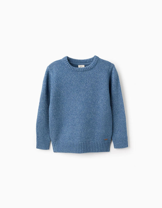 Mesh Effect Jumper for Boys, Blue