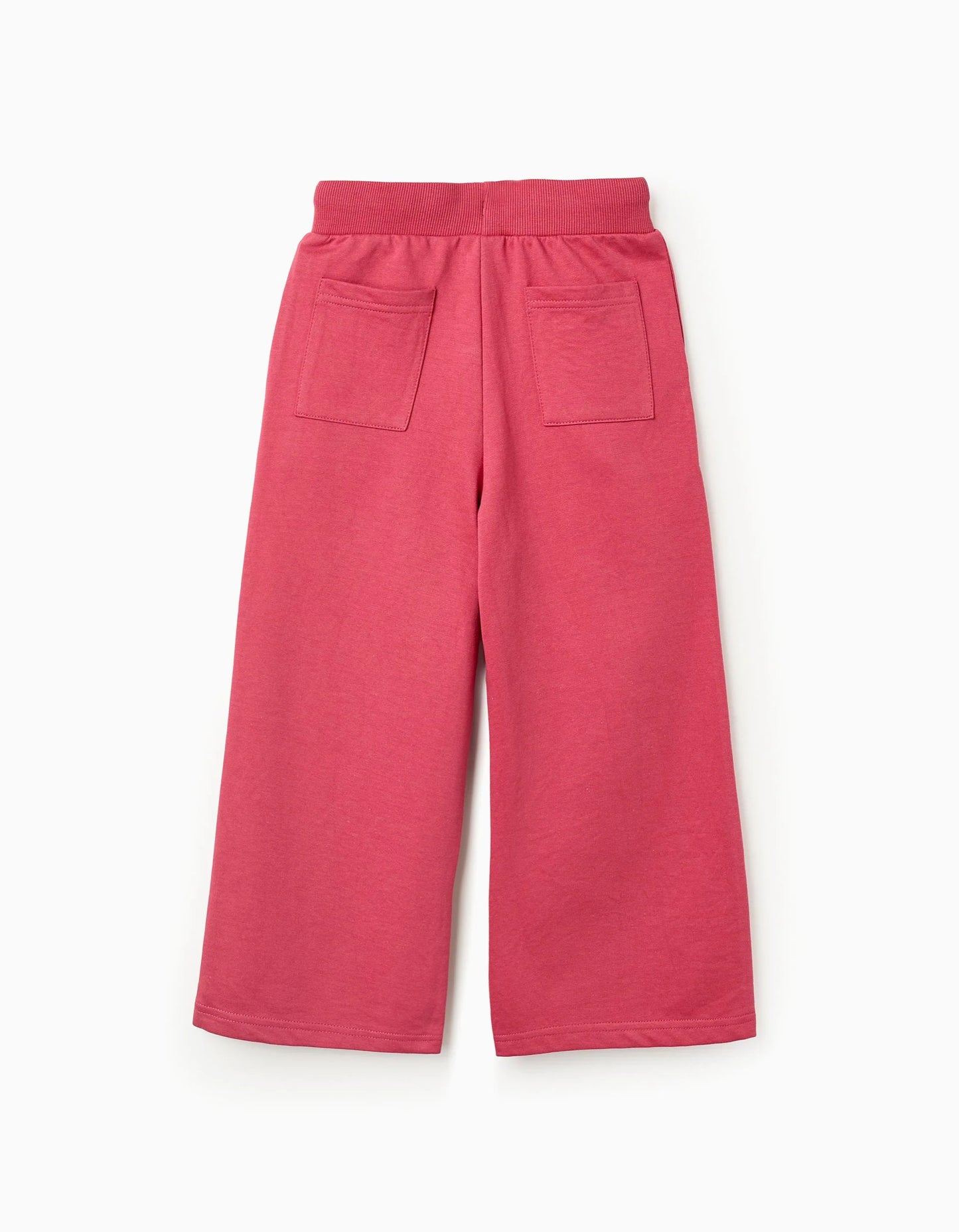 Wide Leg Joggers Trousers for Girls, Pink