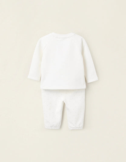 2-Piece Set for Newborn Girls 'Smile', White