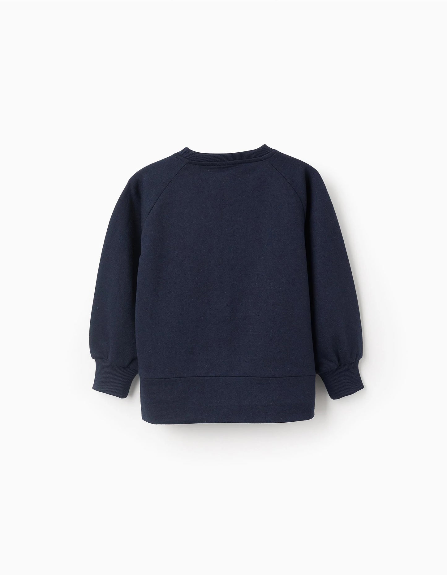 Sweatshirt with Embossed Print for Girls 'Bows', Dark Blue