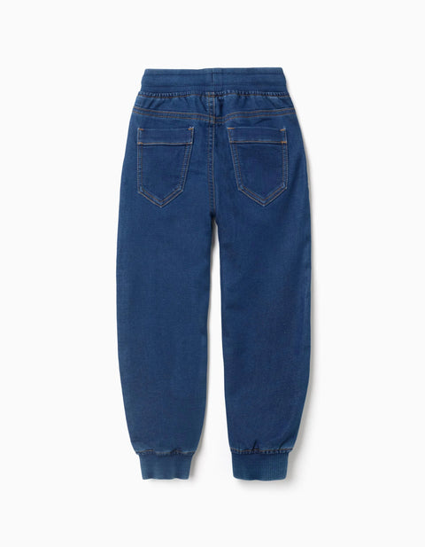 Slim Joggers Jeans for Boys, Dark Blue