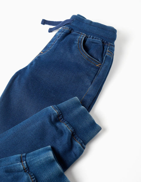 Slim Joggers Jeans for Boys, Dark Blue
