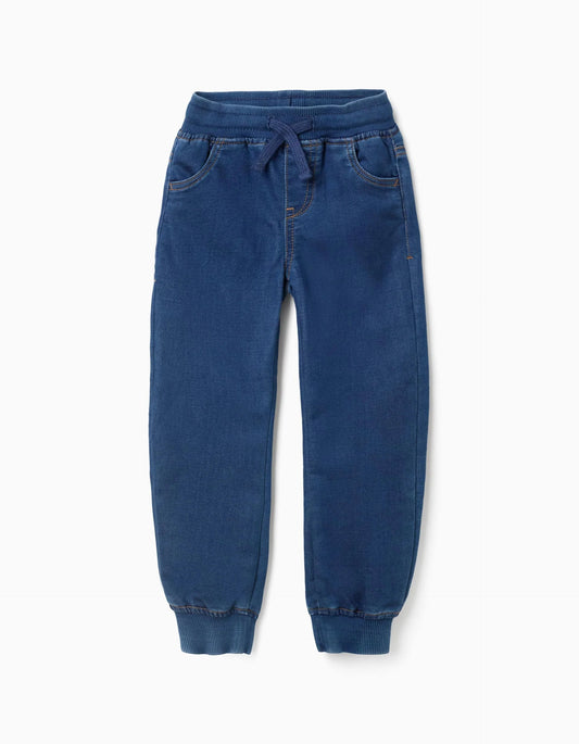 Slim Joggers Jeans for Boys, Dark Blue