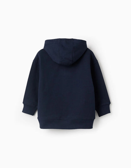 Cotton Hooded Sweatshirt for Boys '1919', Dark Blue