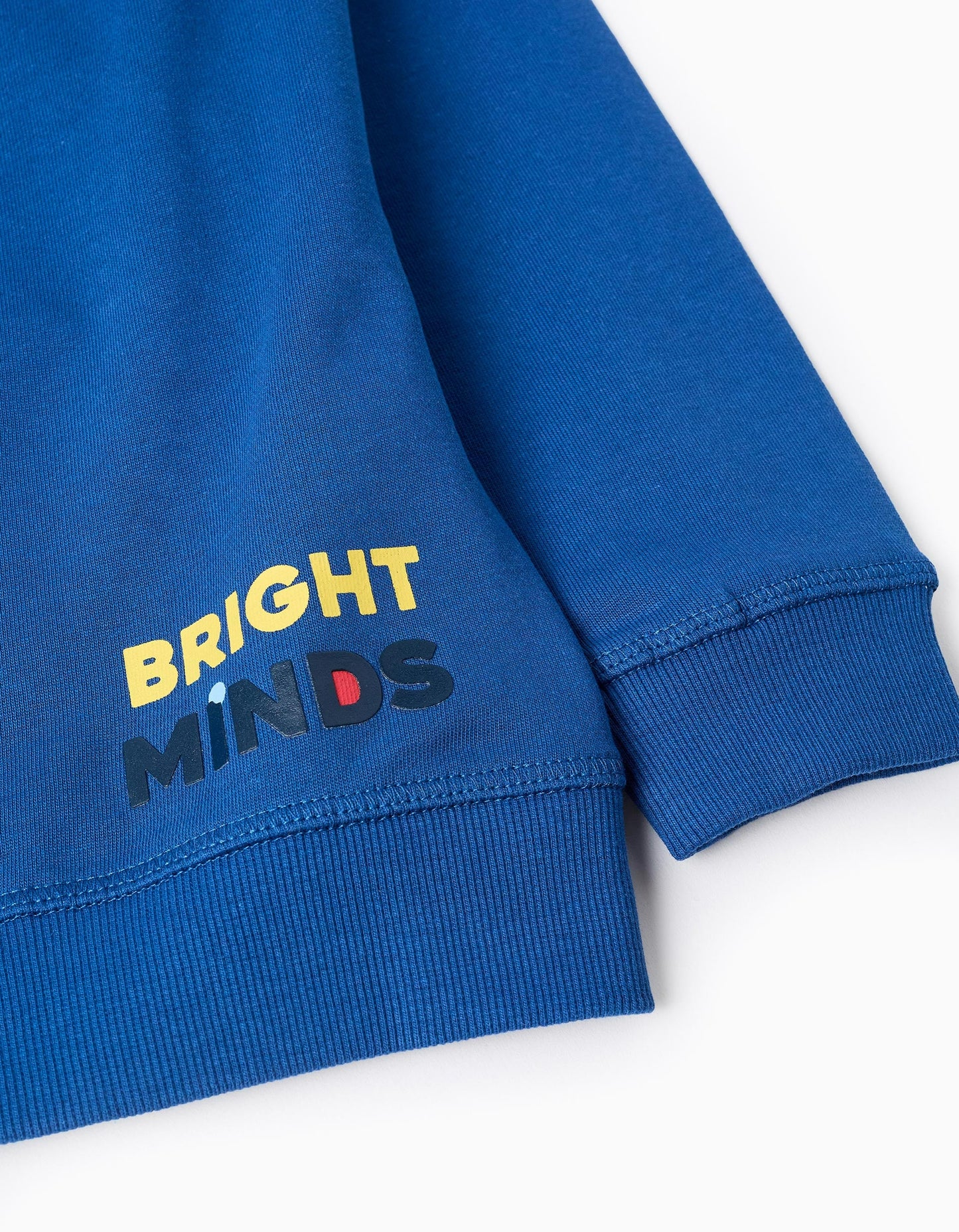 Hooded Cotton Jacket for Boys 'Bold Lines', Blue