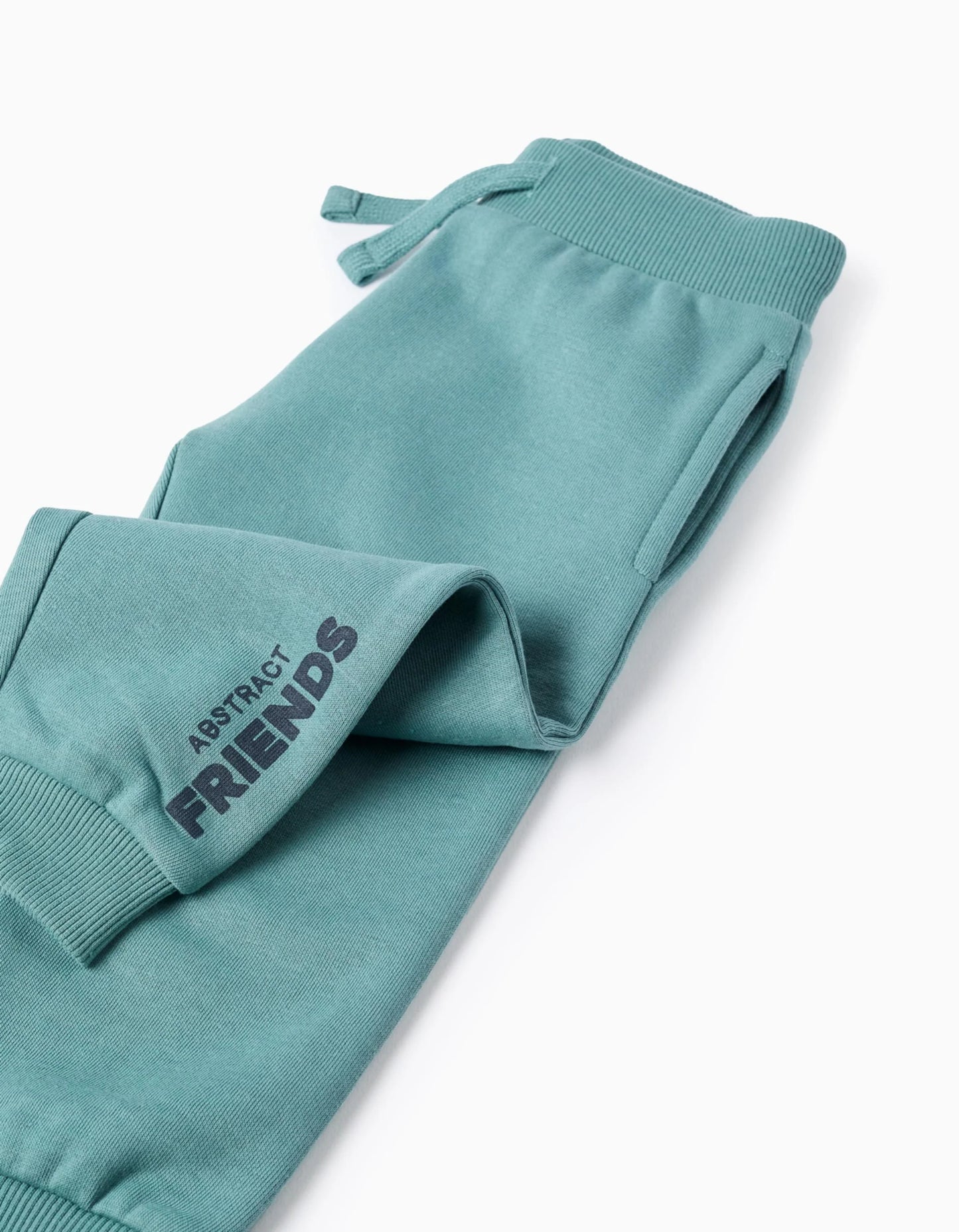 Brushed Joggers for Baby Boys 'Friends', Turquoise