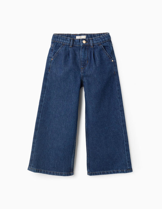 Jeans for Girls 'Wide Leg', Dark Blue