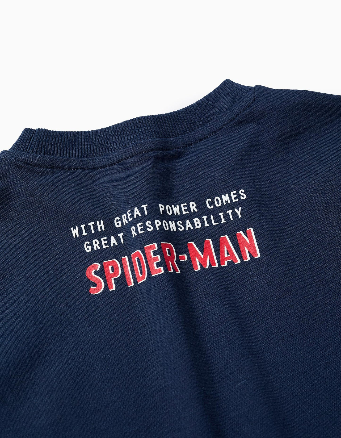 Long Sleeve Cotton T-shirt for Boys 'Spiderman', Blue