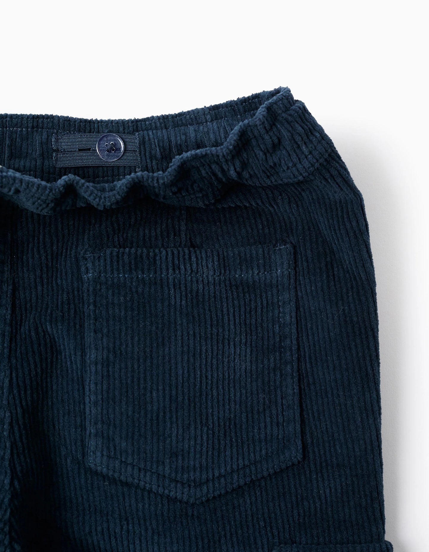 Cargo Corduroy Trousers for Boys 'Straight Fit', Dark Blue
