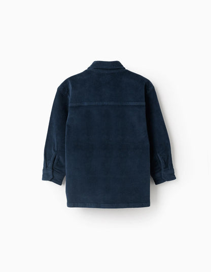 Corduroy Overshirt for Boys, Dark Blue