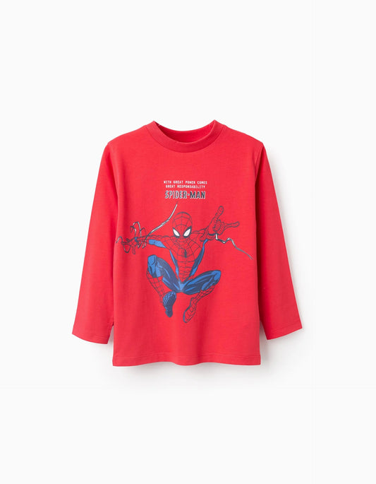 Long Sleeve T-shirt for Boys 'Spider-Man', Red