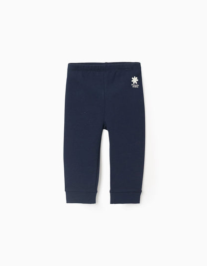 Joggers Sweatpants for Baby Girls 'Play with Shapes', Dark Blue