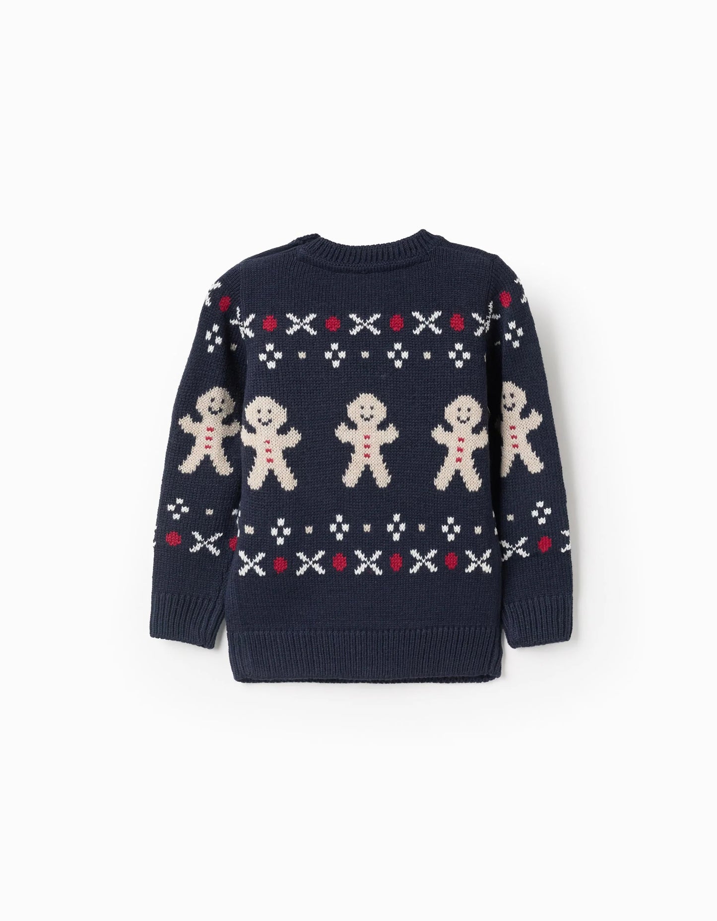 Christmas Jacquard Knitted Jumper for Baby Boys, Blue