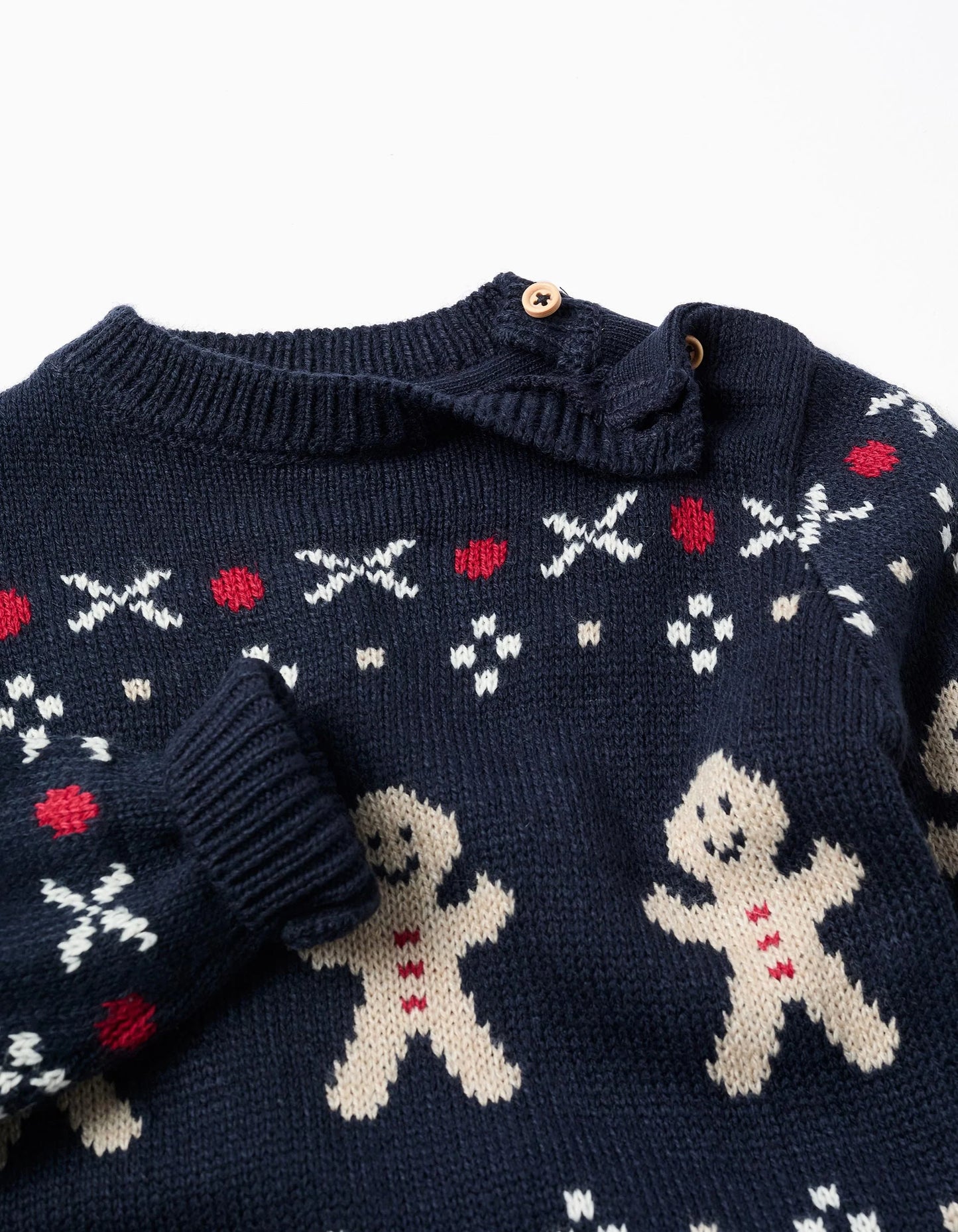Christmas Jacquard Knitted Jumper for Baby Boys, Blue