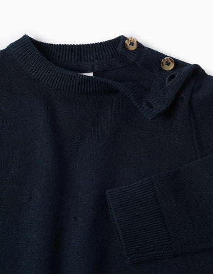 Fine Jumper for Baby Boys, Dark Blue