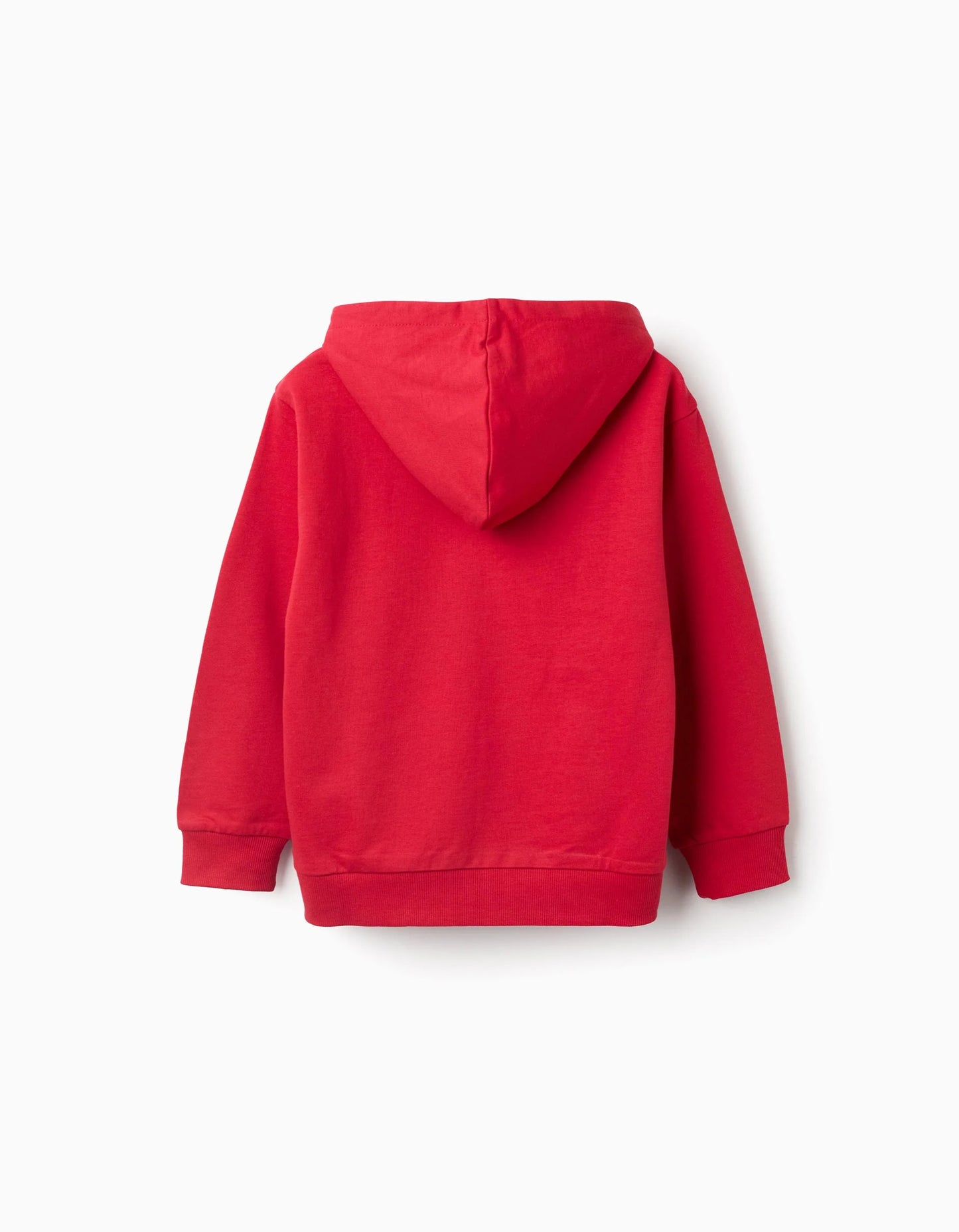 Cotton Hooded Sweatshirt for Boys 'Sonic', red