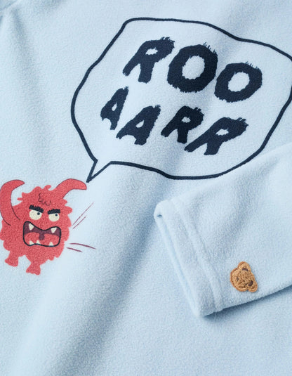 Polar Pyjama for Boys 'Monster of Emotions', Light Blue/Dark Blue