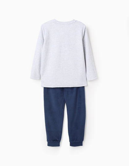 Velour Pyjama for Boys 'Avengers', Grey/Blue