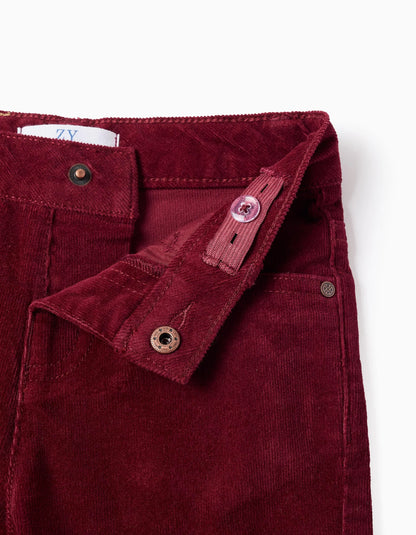 Corduroy Trousers for Baby Boys, Red