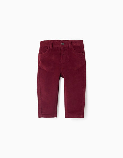 Corduroy Trousers for Baby Boys, Red