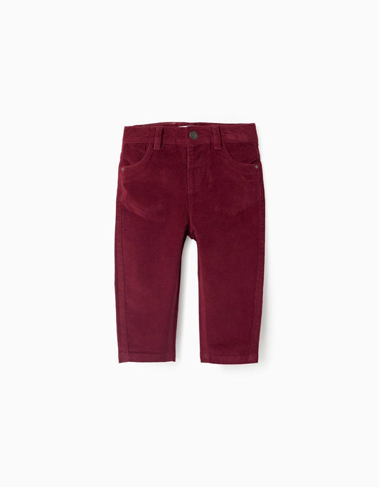 Corduroy Trousers for Baby Boys, Red