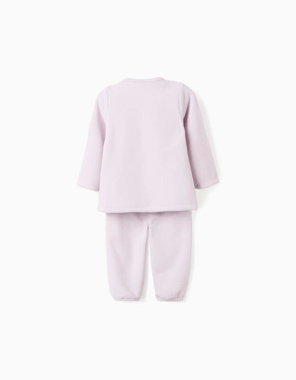 Polar Fleece Pyjamas for Baby Girls 'Monsters of Emotions', Lilac