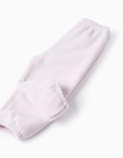 Polar Fleece Pyjamas for Baby Girls 'Monsters of Emotions', Lilac