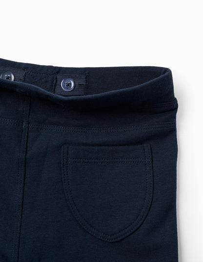 Brushed Jeggings for Girls, Dark Blue