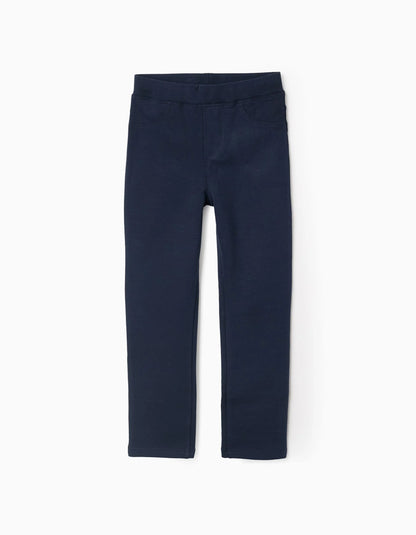 Brushed Jeggings for Girls, Dark Blue