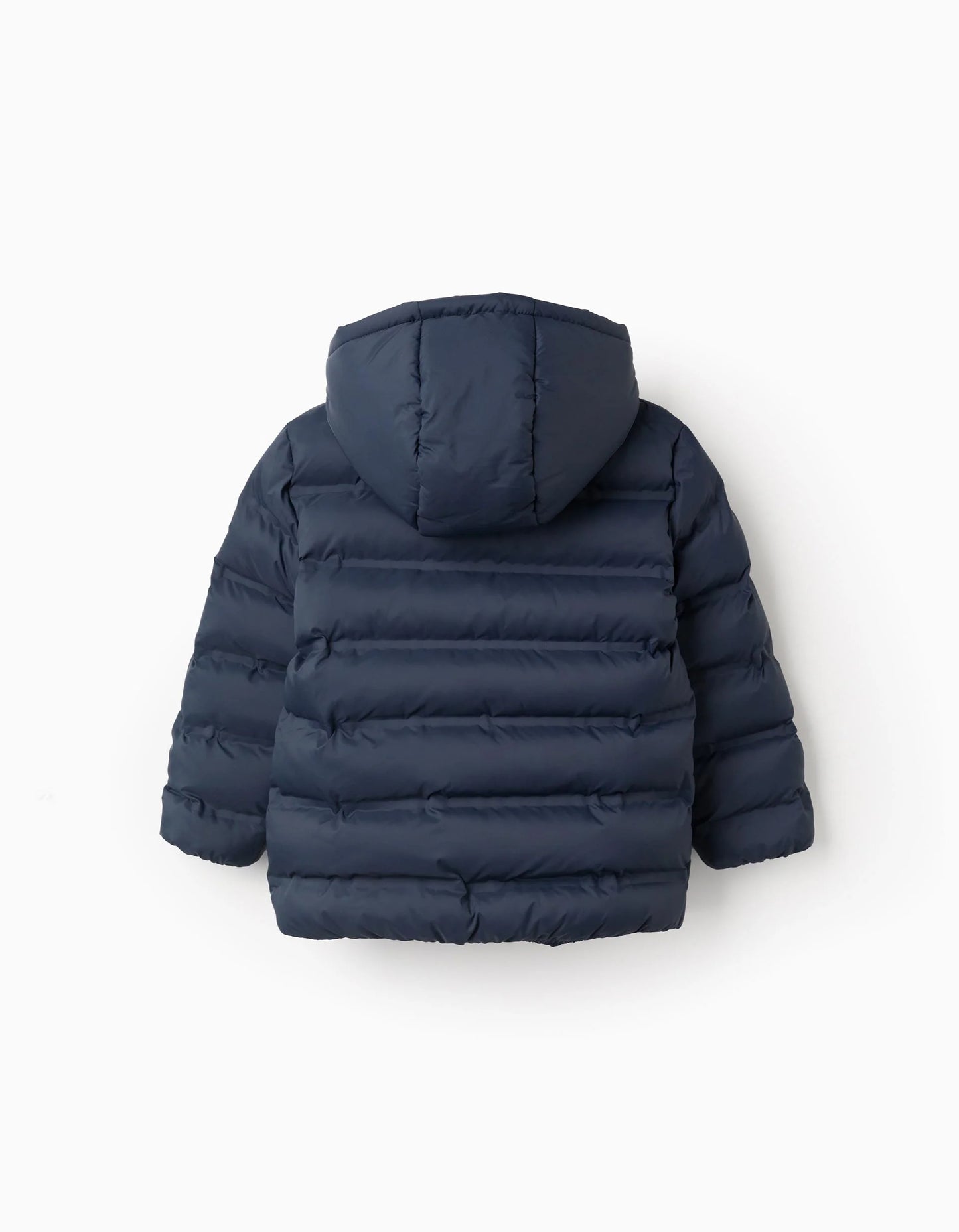 Padded Jacket with Hood for Boys, Dark Blue