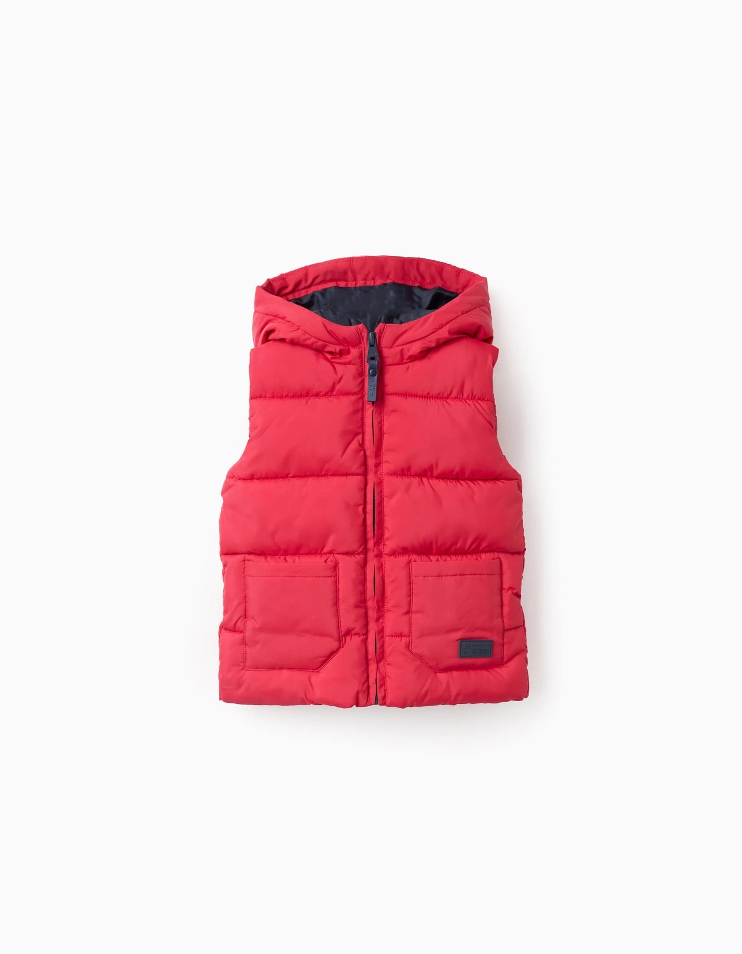 Hooded Padded Gilet for Baby Boys, Red