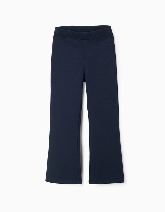 Flare Fit Jeggings for Girls, Dark Blue