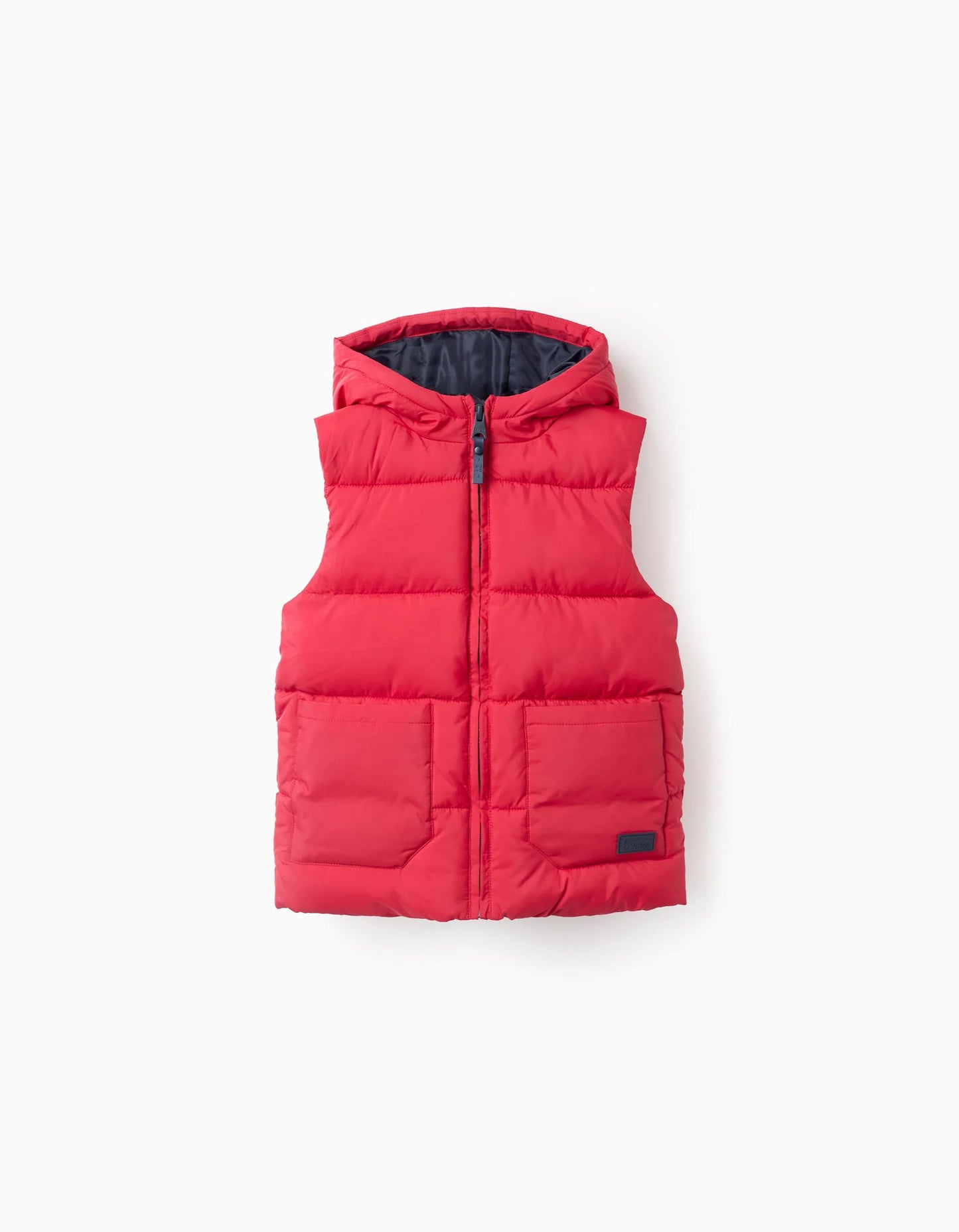 Hooded Padded Gilet for Boys, Red