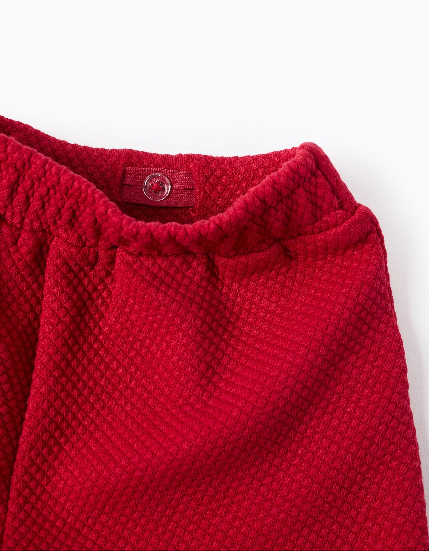 Textured Shorts for Baby Girls, Red