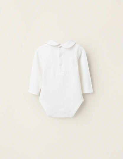 Bodysuit with Peter Pan Collar for Newborns 'Winnie the Pooh', White
