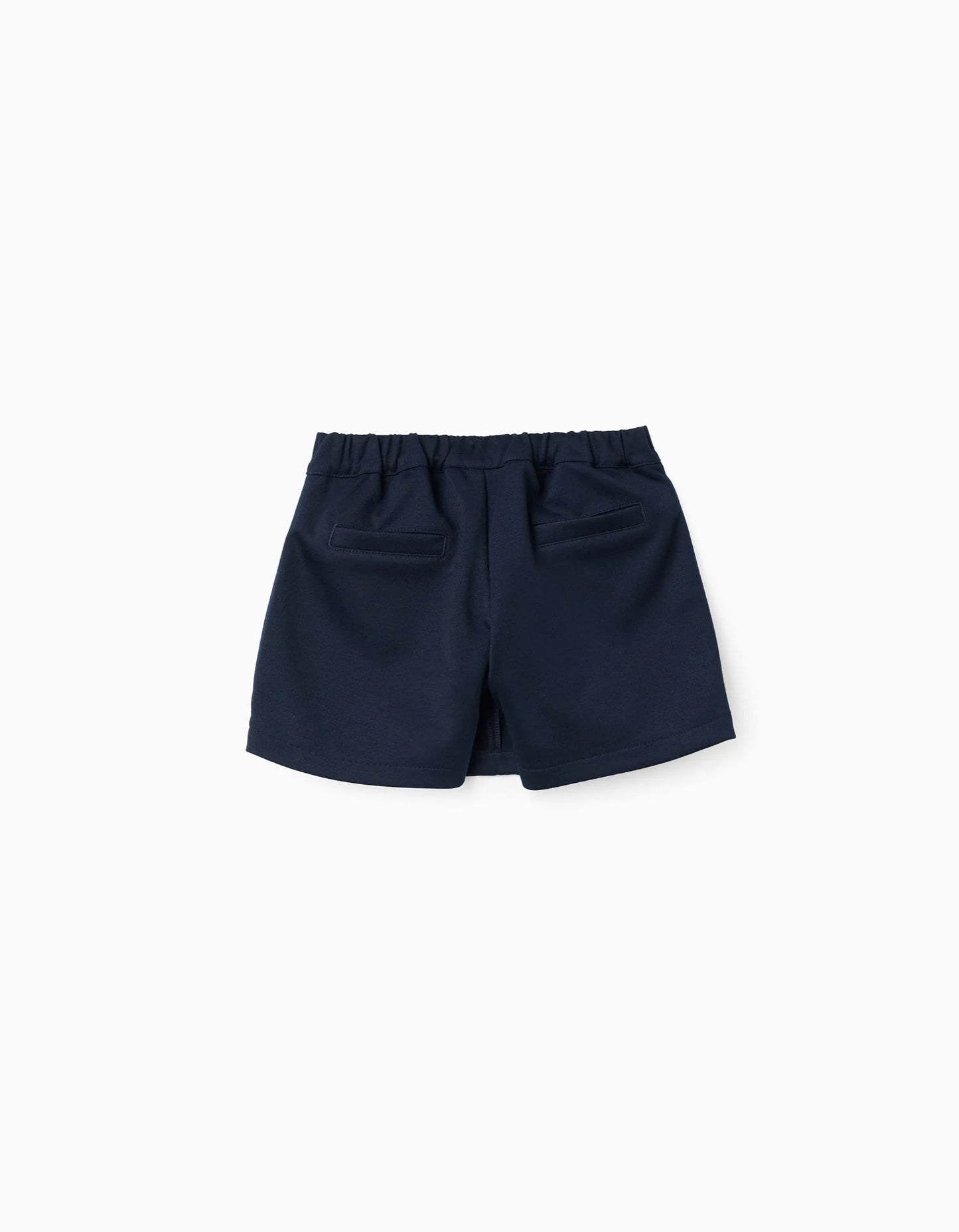 Knitted Pleated Skort for Girls, Dark Blue
