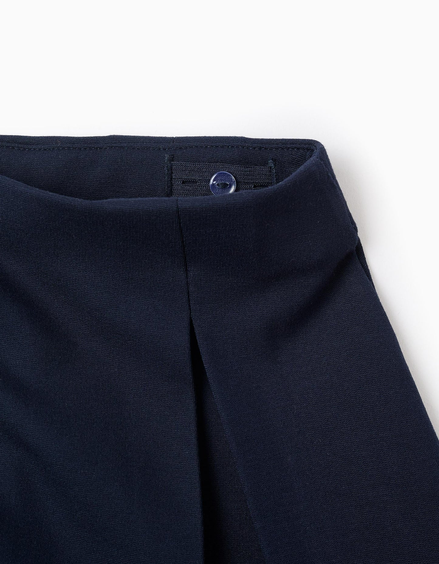 Roma Knit Pleated Skirt for Girls, Dark Blue