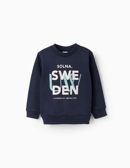 Brushed Sweatshirt for Boys 'Solna', Blue