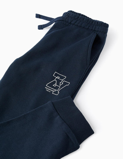 Drawstring Joggers for Boys 'ZY Archives' , Dark Blue