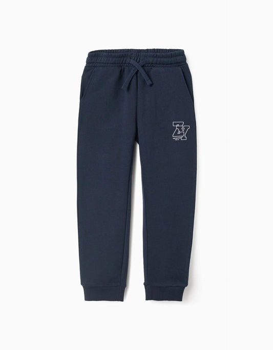 Drawstring Joggers for Boys 'ZY Archives' , Dark Blue
