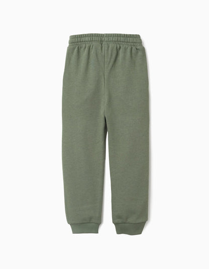 Drawstring Joggers for Boys 'ZY Archives' , Green